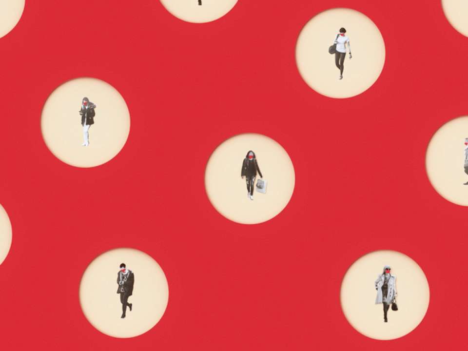 illustration of people in circles