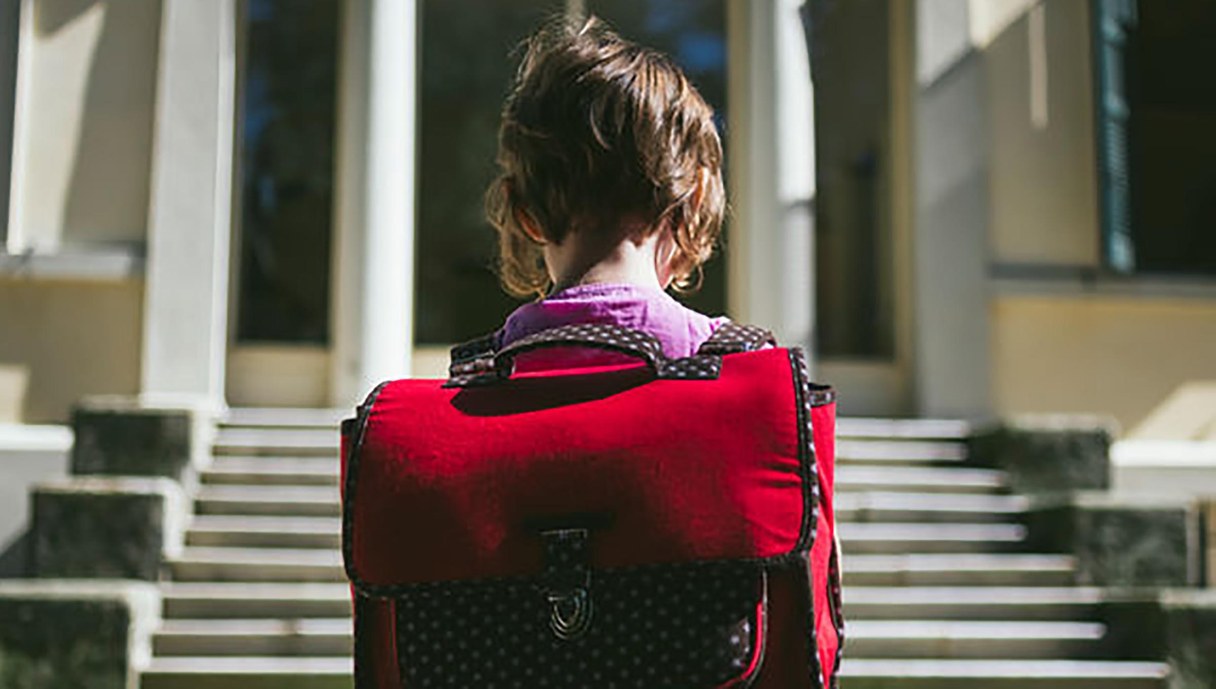 first day of school backpack