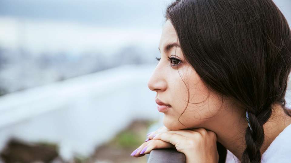 Woman looking into distance