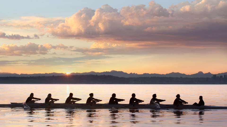 Rowers on Lake Washington