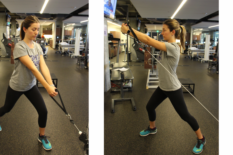 cable rotational lift exercise