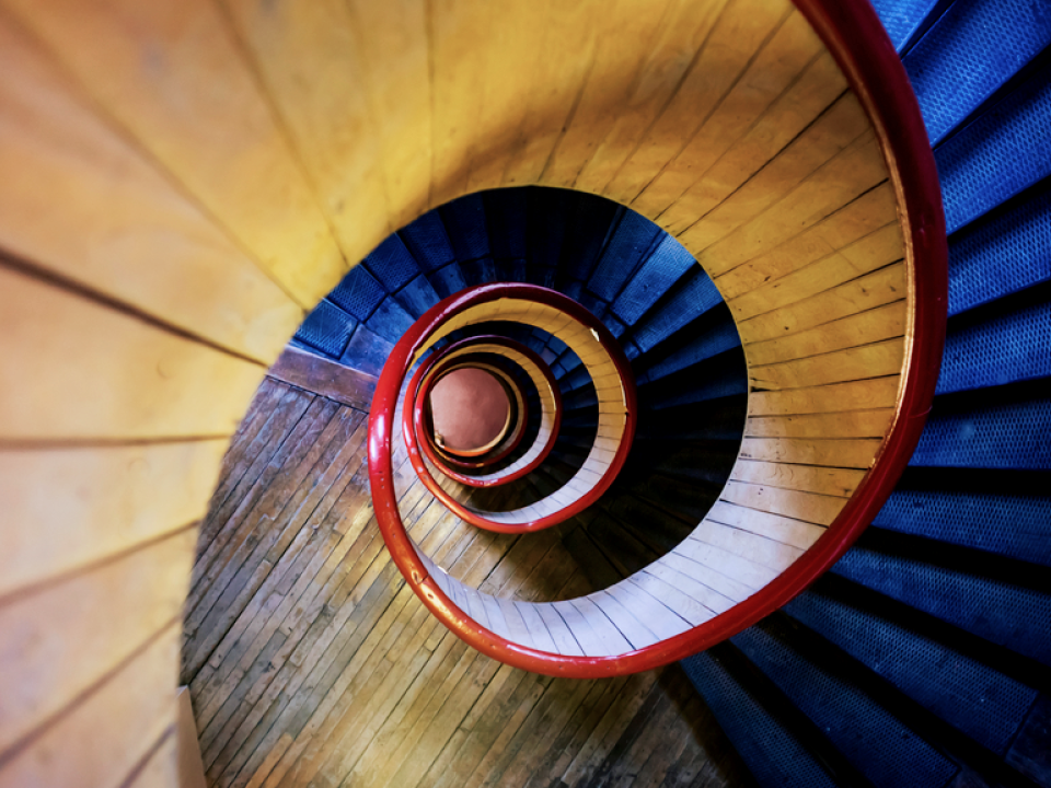 staircase and dizziness
