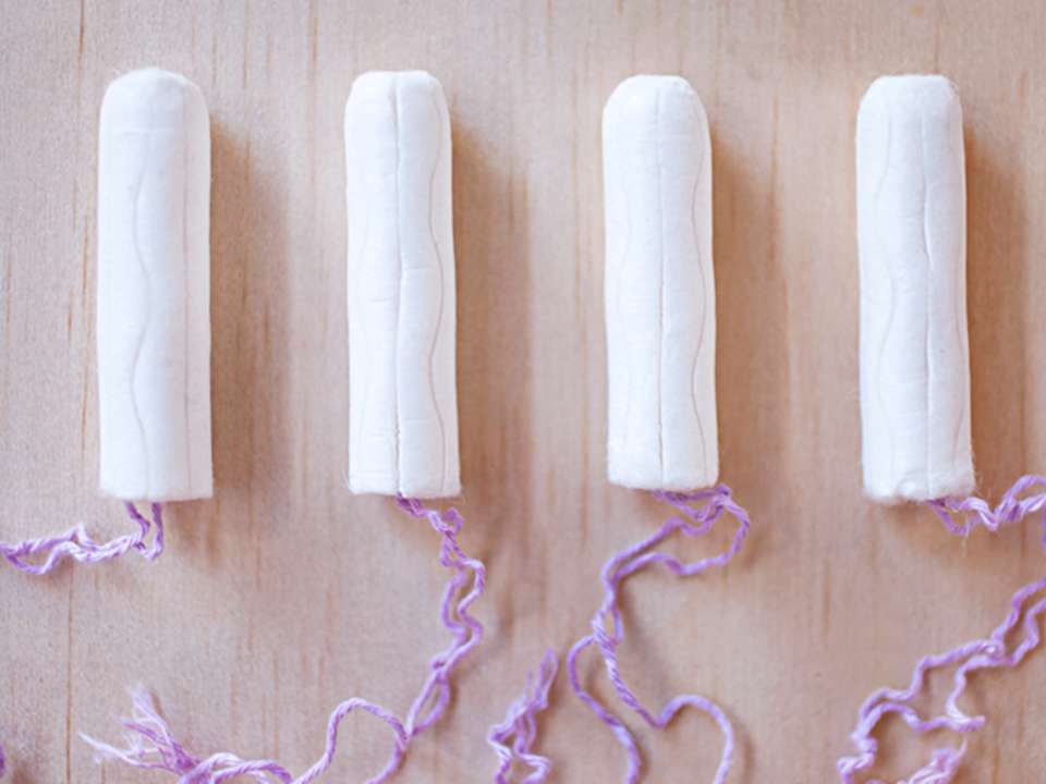 A photograph of tampons.